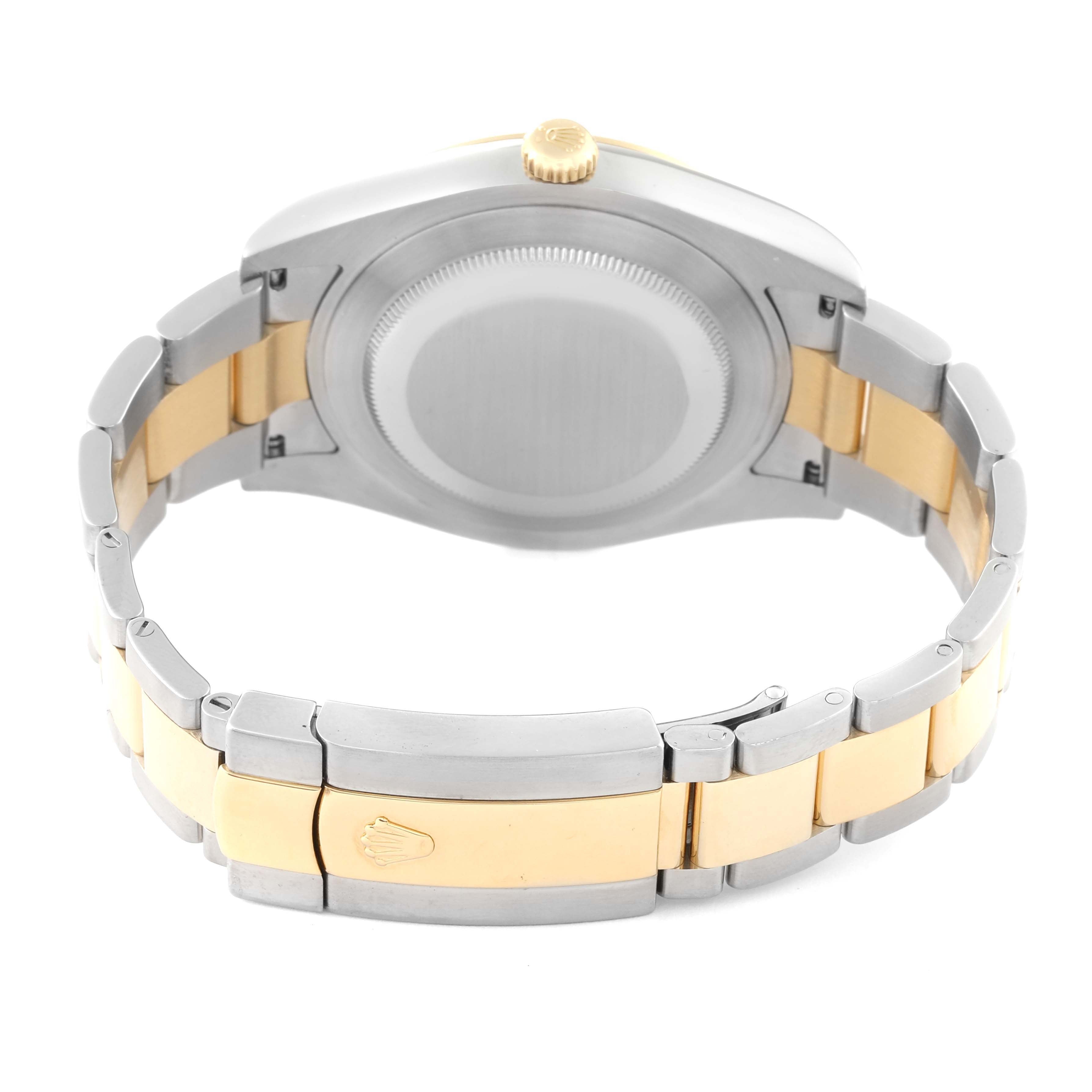 Datejust II Steel Yellow Gold Diamond Mens Watch 116333 Box Card 41.0mm