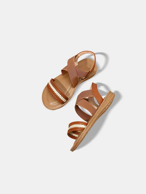Children's Brown Roman Sandals