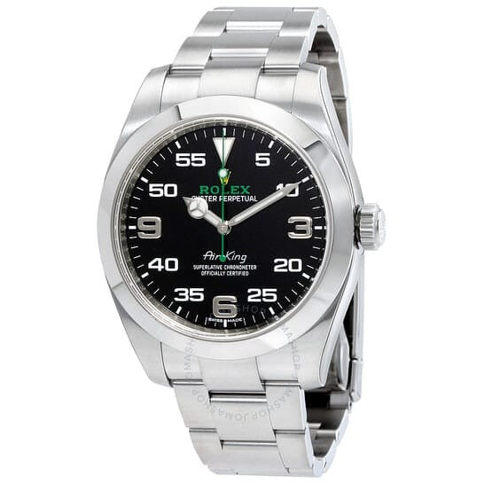 Air King Black Dial Stainless Steel Men’s Watch BKAO 40mm