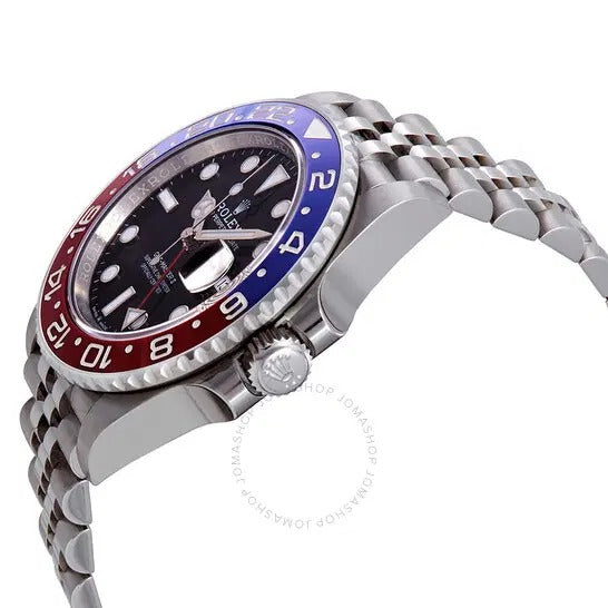 GMT-Master II Pepsi Blue and Red Bezel Stainless Steel Jubilee Watch 126710BKSJ 40mm